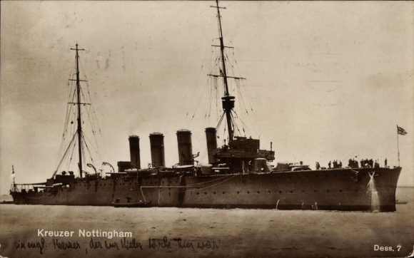 British warship, HMS Nottingham, cruiser