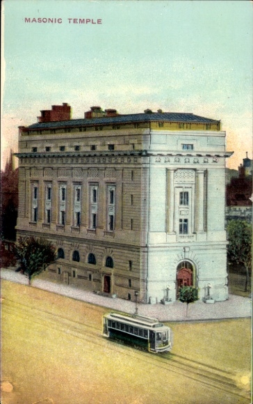 Postcard Washington DC USA, Masonic Temple