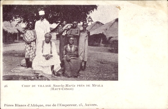 CPA Chef du Village Sanela-Maria, Mpala, Haut-Congo