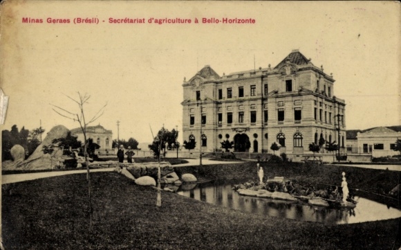 Postcard Belo Horizonte Brazil, Secretariat for Agriculture in Minas Gerais