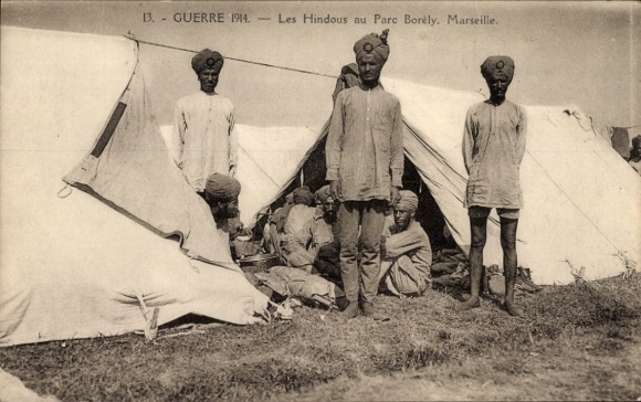 PC World War 1914, Hindus in the Borely Park, Marseille