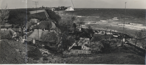 Original photo by Hans-Joachim Spremberg, fishing village of Vitt/Island of Rügen, view towards Cape Arkona, around 1970