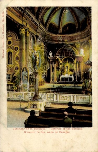 PC Sainte Anne de Beaupré Quebec Canada, Interior of the Basilica