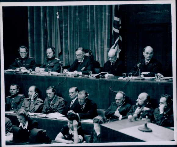 Photo Nuremberg Trials, verdict announcement