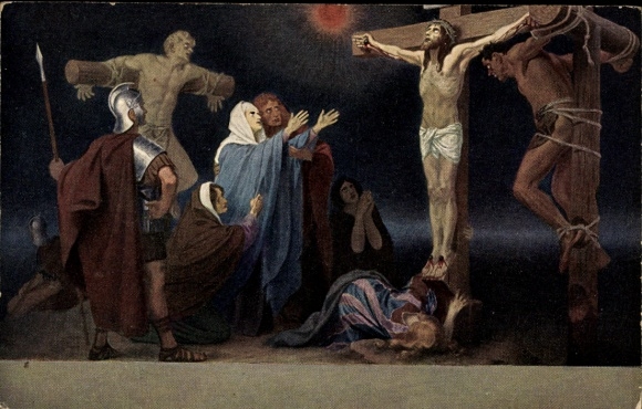 Artist Postcard Fugel, Gebhard, Stations of the Cross, Jesus on the Cross