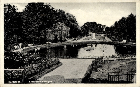 Postcard Hamburg Wandsbek Rahlstedt, Liliencron-Anlagen