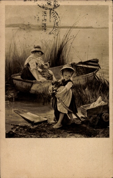 Artist Postcard Raupp, Karl, Various Passengers