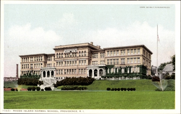 Postcard Providence Rhode Island USA, Rhode Island Normal School