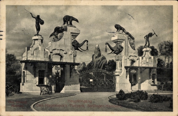 Hamburg Eimsbüttel Stellingen, Carl Hagenbeck's Zoo, Main Entrance