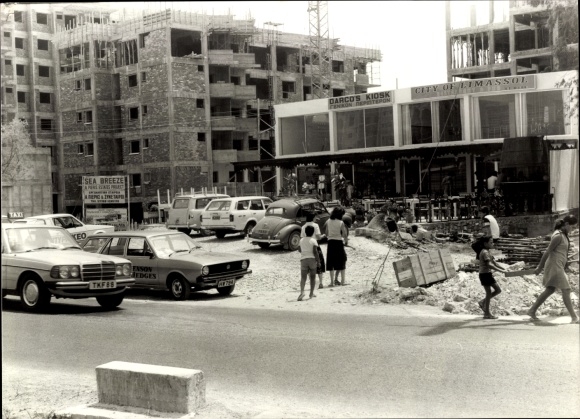 Photo Limassol Cyprus, cityscape, shops, cars, people, Limassol