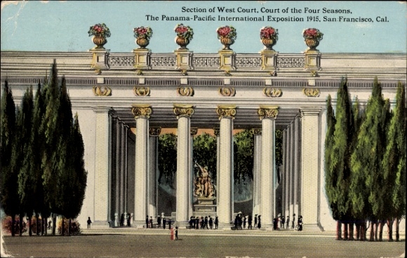 PC San Francisco, Panama-Pacific International Exposition 1915, Section of West Court