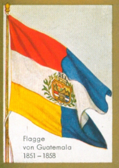 Collection picture historical flags picture 196, flag of Guatemala 1851 - 1858
