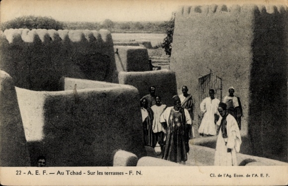 Postcard Tchad Tchad, On the Terraces