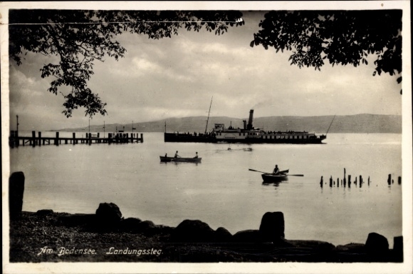Postcard Am Bodensee, Landungsstege