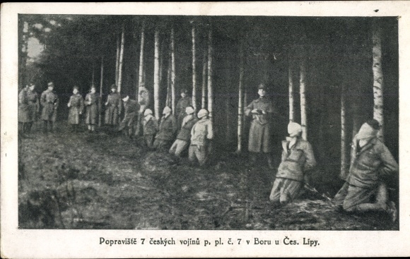 If you execute 7 Czech soldiers p. pl. c. 7 in. Boru u Ces. Lipy, NJS, Hinrichtung
