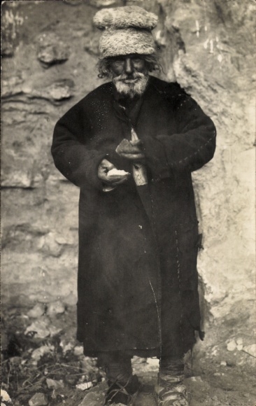 Photo of cave dweller, portrait