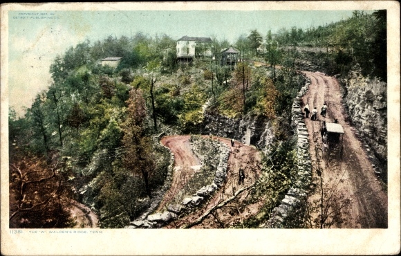Postcard Tennessee USA, The W, Waldens Ridge