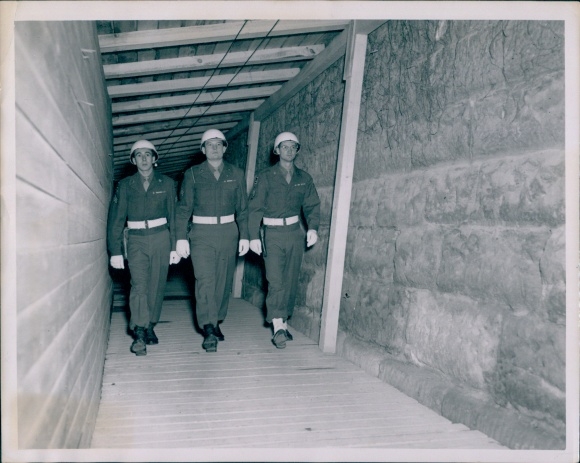 Photo Nuremberg Trials 1945, American soldiers as escort, Oullette, Moebius, Reppert