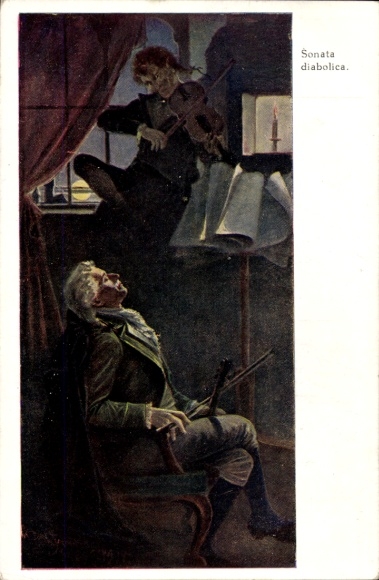 Artist Postcard Ichnowski, M., Sonata diabolica