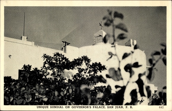 Postcard San Juan Puerto Rico, Governor's Palace