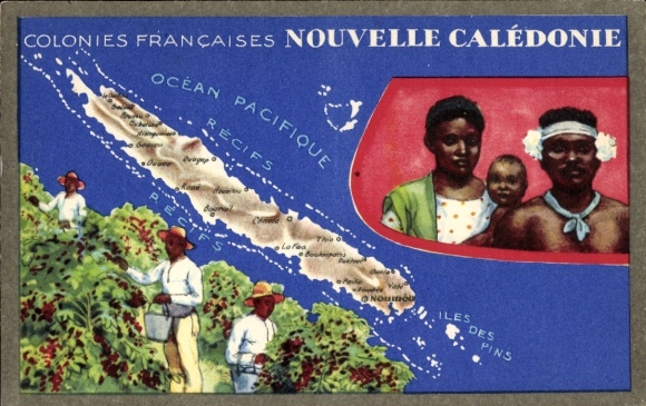 Maps of New Caledonia, Oceania, French Colonies