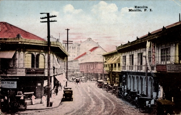 Postcard Manila Philippines, Escolta