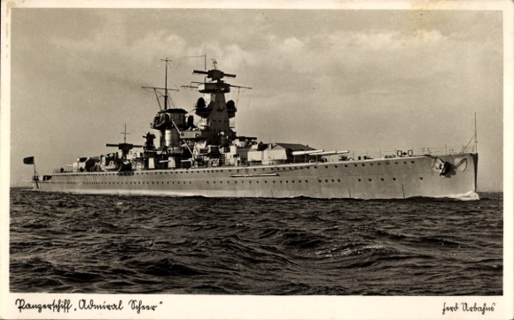 German warship, armored ship Admiral Scheer, Kriegsmarine