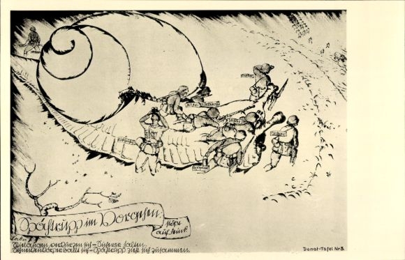 Artist AK Wehrmacht, Reconnaissance patrol in advance, snail