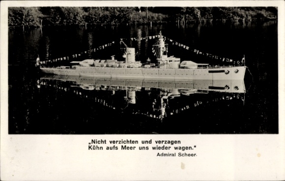 AK Panzerschiff Modell Germany Klasse, Admiral Scheer