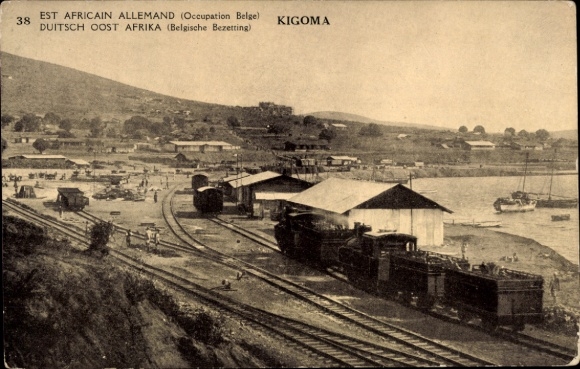 Postal stationery CPA Kigoma Tanzanie, Gare