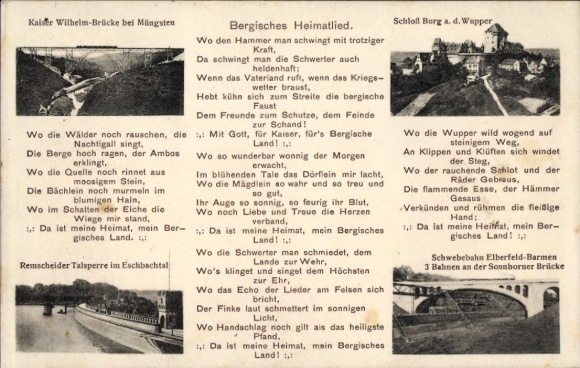 Solingen in the Bergisches Land region, Kaiser Wilhelm Bridge near Müngsten, Burg Castle on the Wupper River