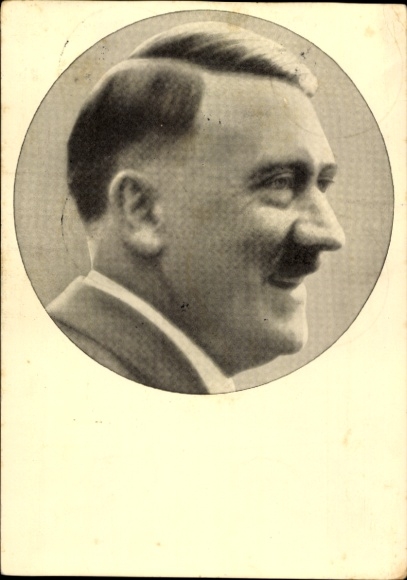 Postcard Führer and Reich Chancellor Adolf Hitler, Portrait, Men of the Time No. 91