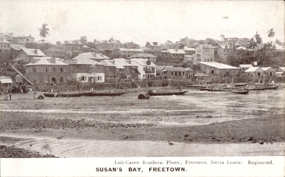 Postcard Freetown Sierra Leone, Susan's Bay
