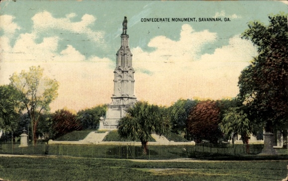 PC Savannah, Georgia, USA, Confederate Monument