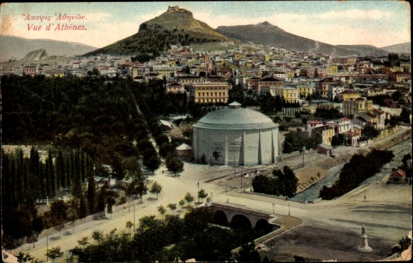 Postcard Athens Greece, Panorama
