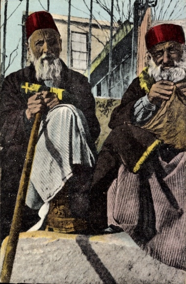 Judaika Postcard Thessaloniki Greece, Types Juifs, Jews