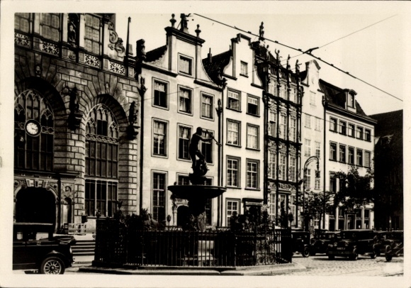 Postcard Gdańsk Danzig, Langgasse