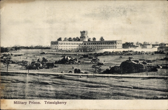 Postcard Tirumalagiri Trimulgherry India, Military Prison