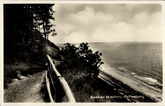 Postcard Międzyzdroje Ostseebad Misdroy Pomerania, Kaffeeberg