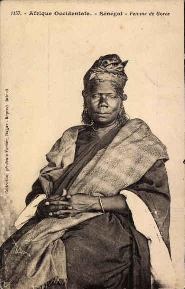 Postcard Senegal, Femme de Goree