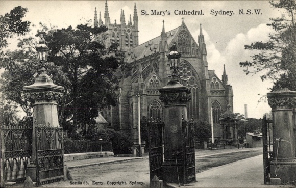 Postcard Sydney Australia, St. Mary's Cathedral, NSW, , Copyright Kerry