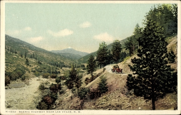 Postcard Las Vegas New Mexico USA, Scenic Highway