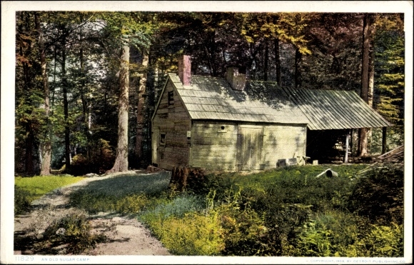 Postcard New Hampshire USA, Old Sugar Camp