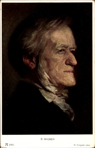 Artist Postcard Torggler, H., composer, dramatist and poet Richard Wagner, Ackermann 1901
