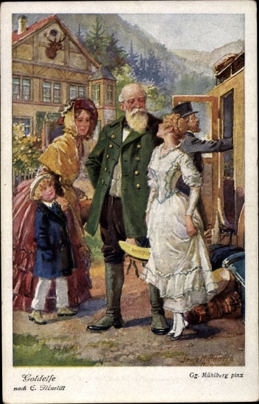 Artist PC Mühlberg, G., Goldelse fairy tales after E. Marlitt, before the journey