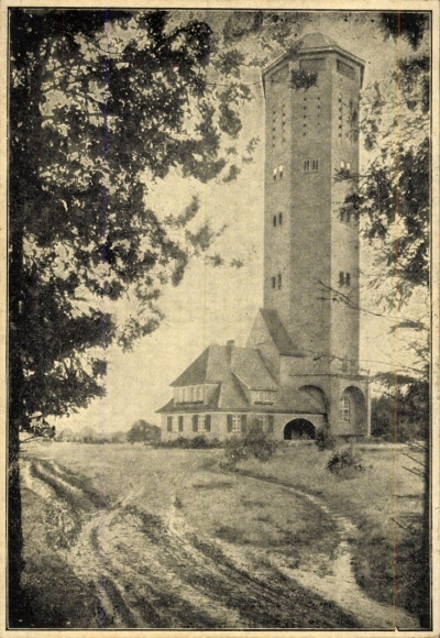 Postcard Varel in Oldenburg Jadebusen, water tower