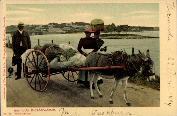 Postcard Bermuda, Laundresses