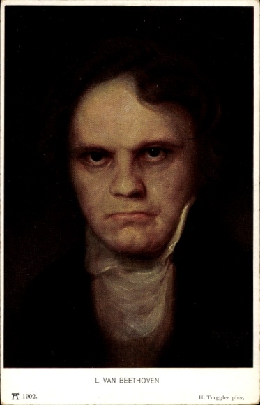 Artist Postcard Torggler, Hermann, composer Ludwig van Beethoven