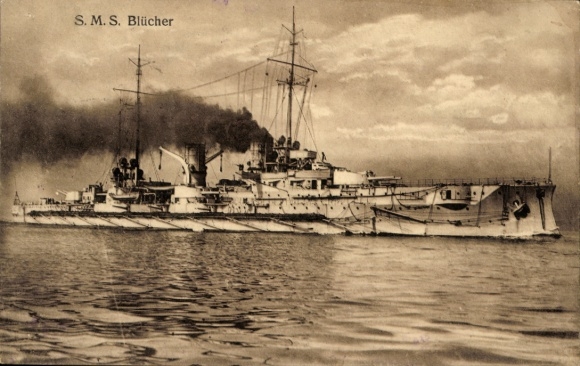 German warship, SMS Blücher, armored cruiser, Imperial Navy