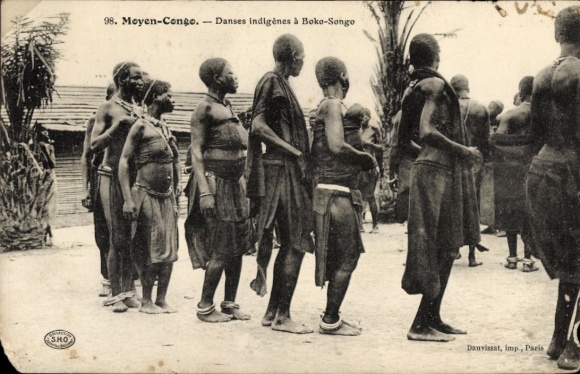 Postcard Boko Songo Republic of the Congo French Congo, Danses indigenous